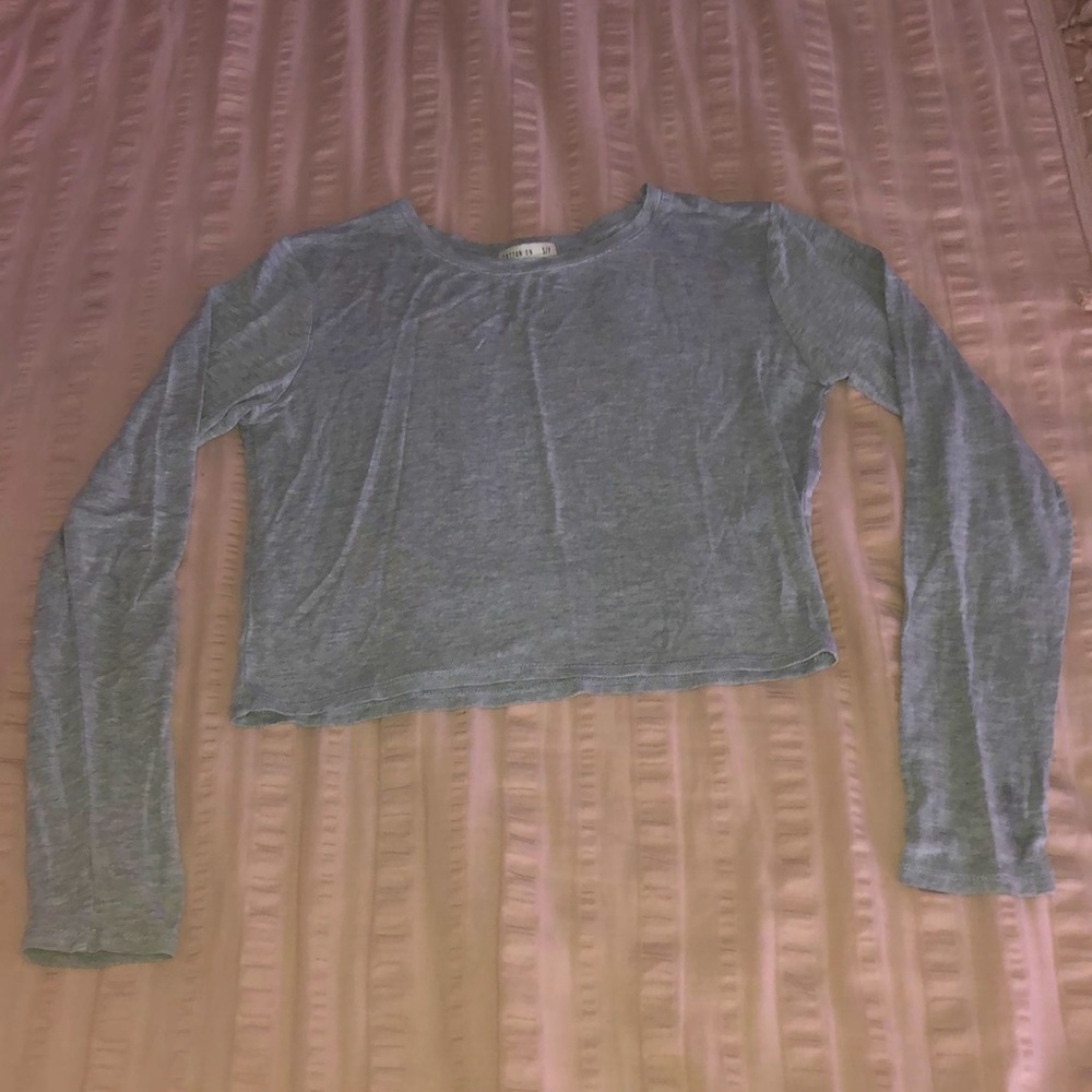 Women’s Cotton On Gray Silky Long Sleeve Tee